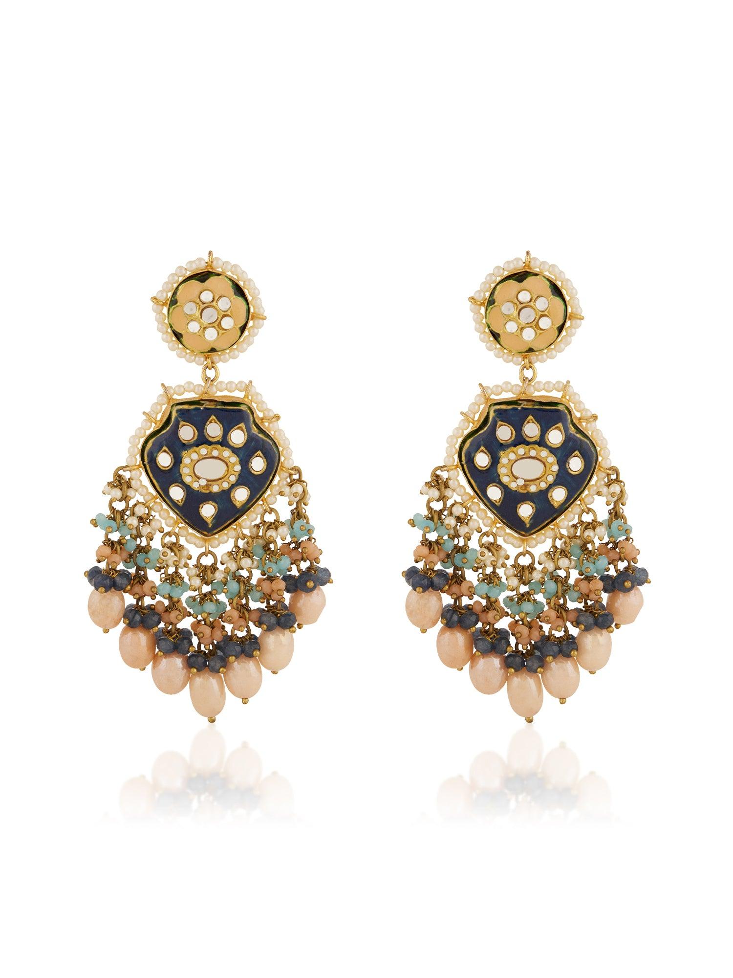 Scintillating Grandeur Dangler Earrings - Dyulokha