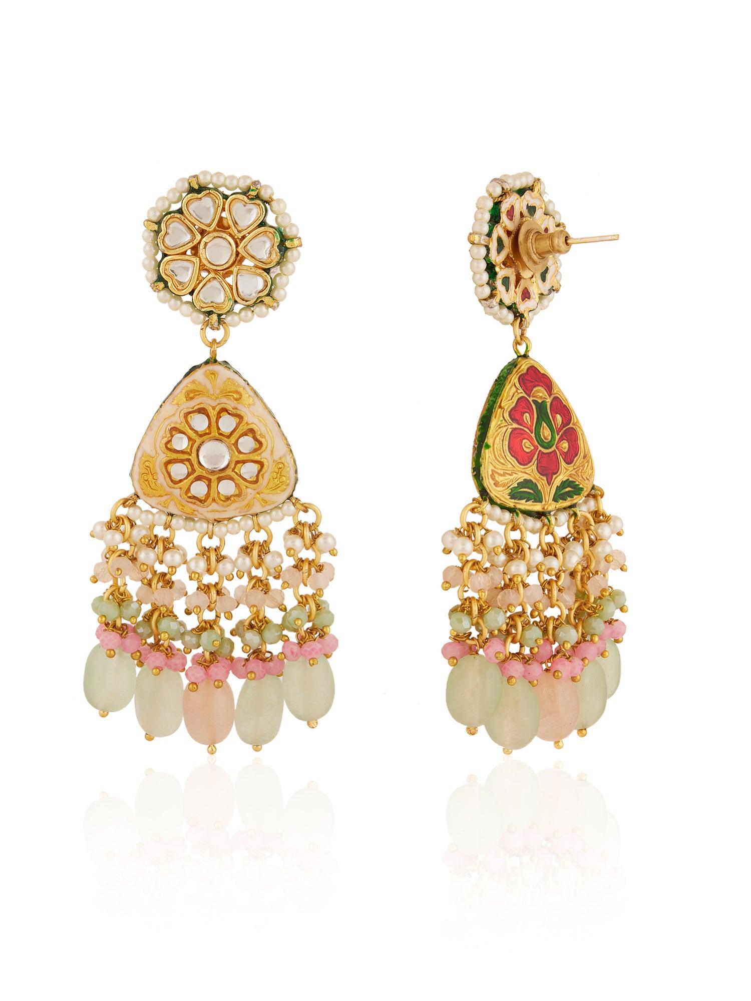 Ornate Radiance Dangler Earrings - Dyulokha