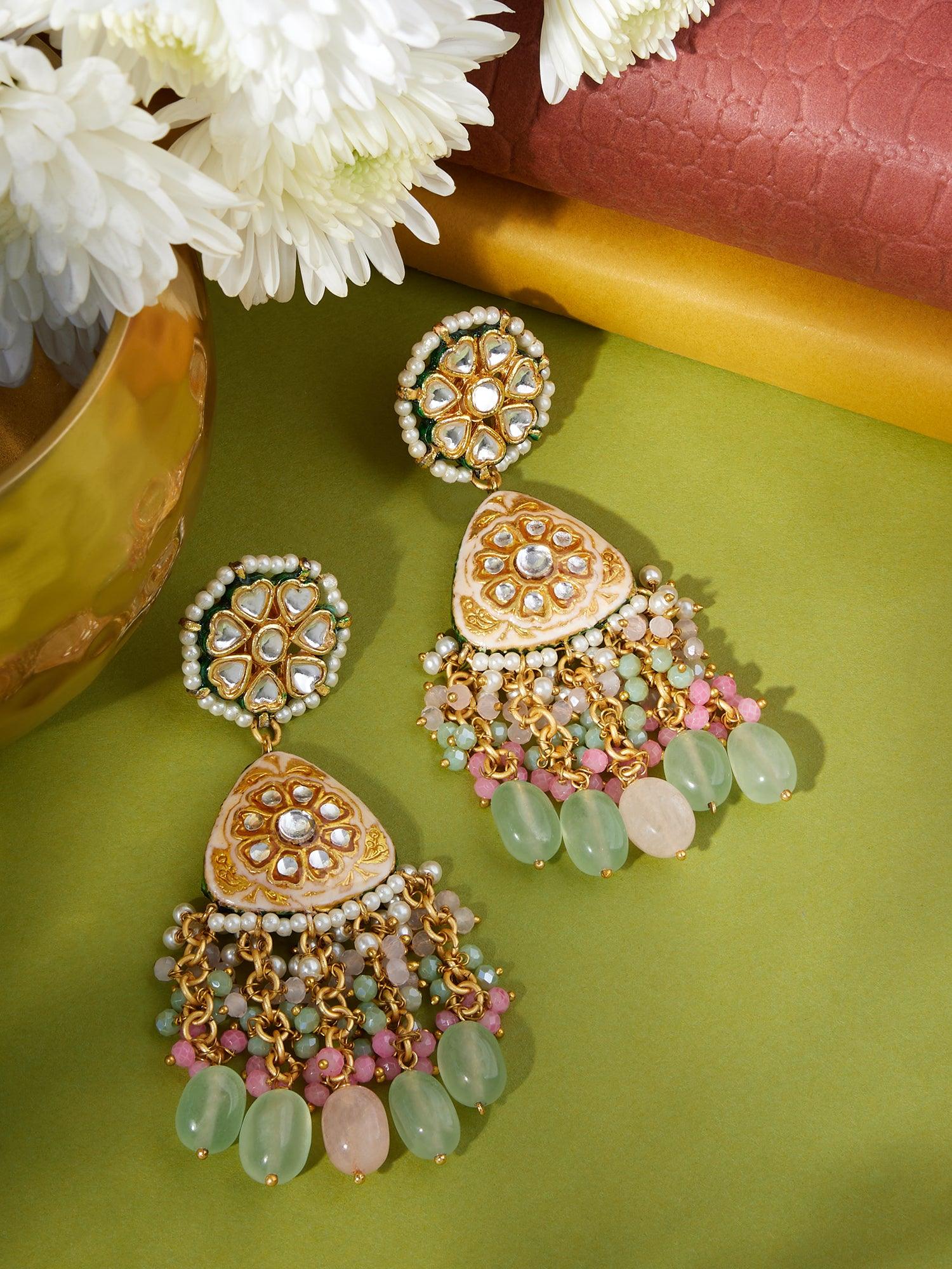 Ornate Radiance Dangler Earrings - Dyulokha