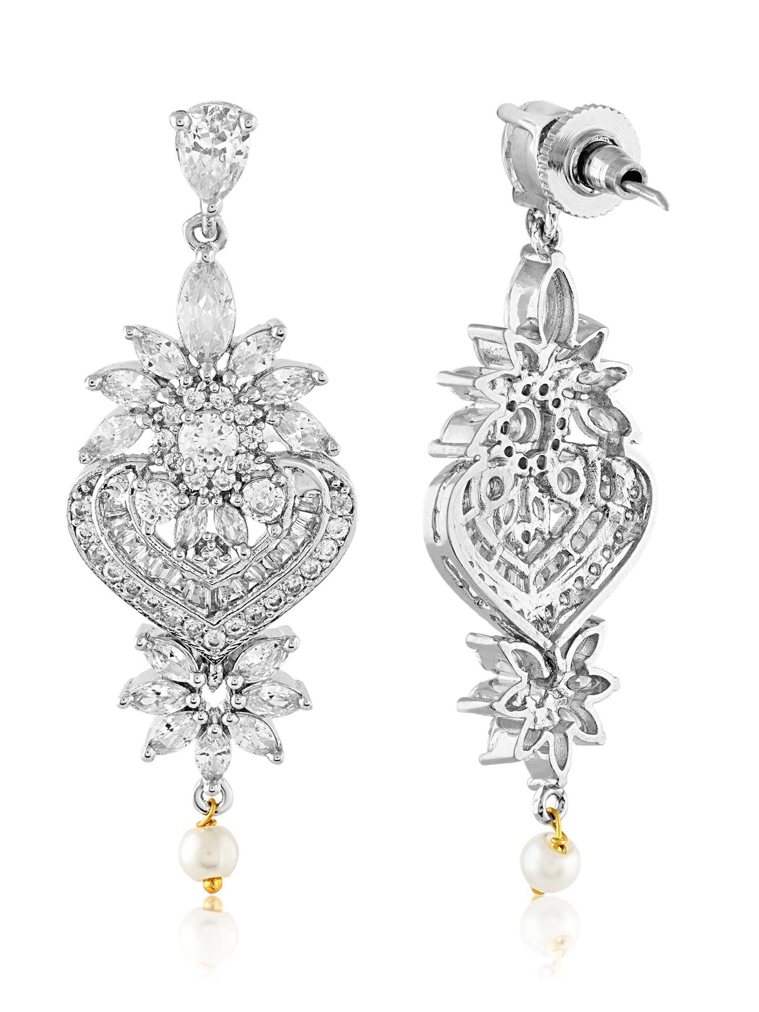 Sunny Radiance Diamond Dangler Earrings - Dyulokha