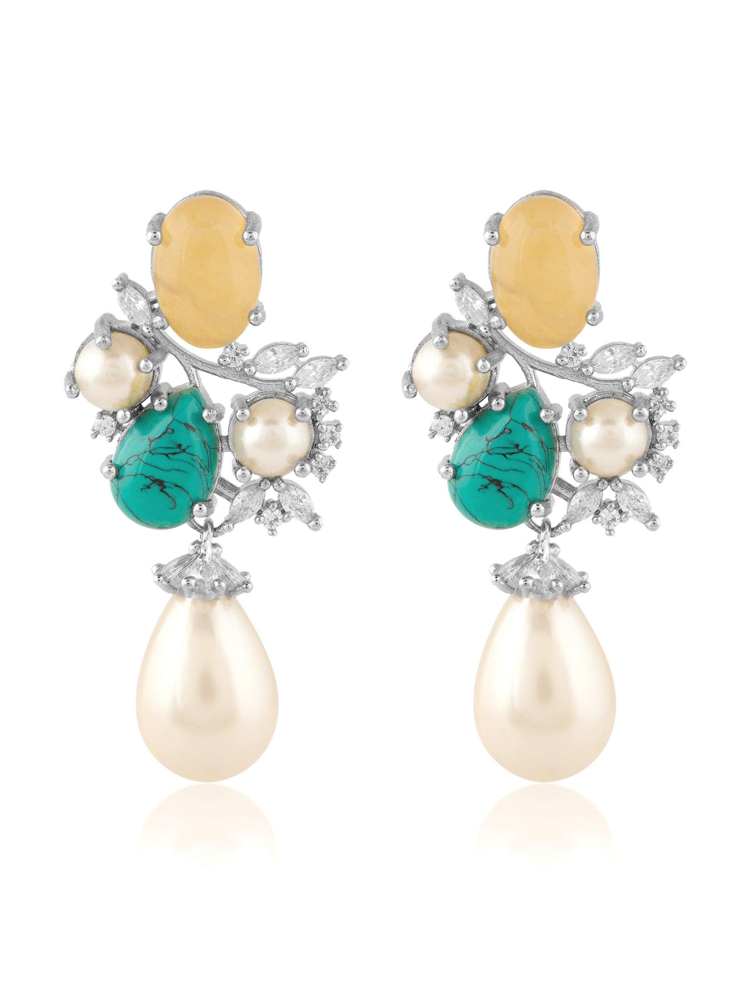 Artistry CZ Drop Earrings - Dyulokha