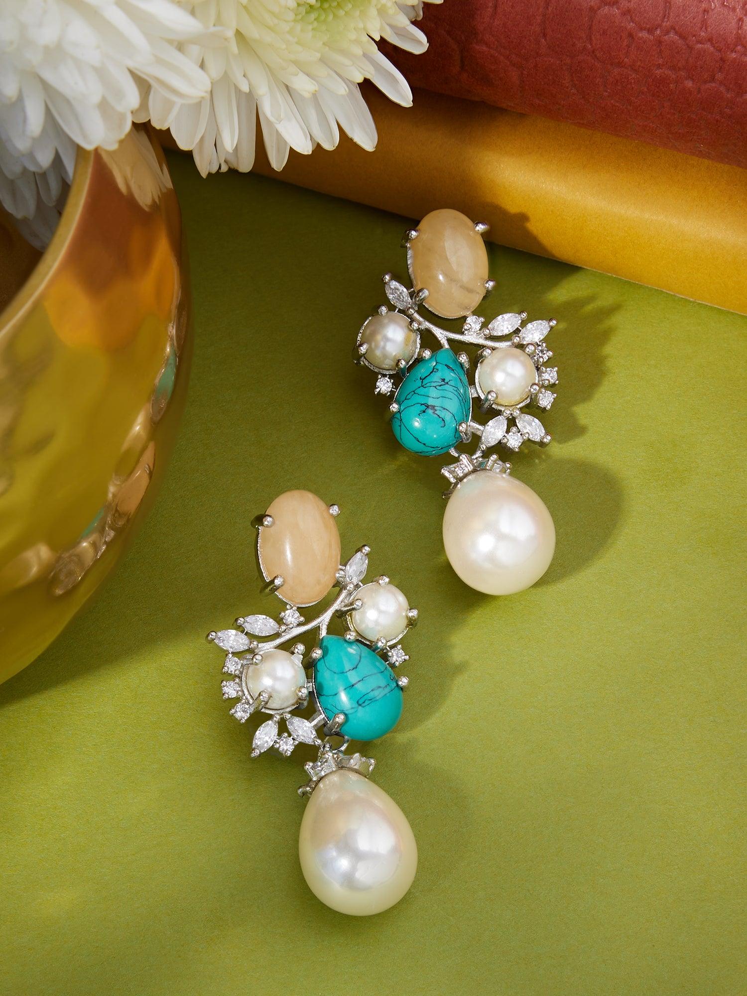 Artistry CZ Drop Earrings - Dyulokha