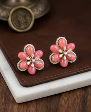 Pink Petal Blossom Earrings