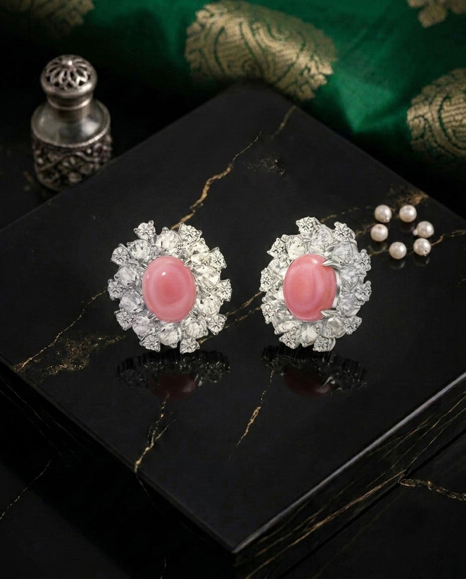 Rose Petal Whispers Studs