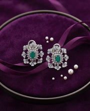 Emerald Sparkle CZ Earrings
