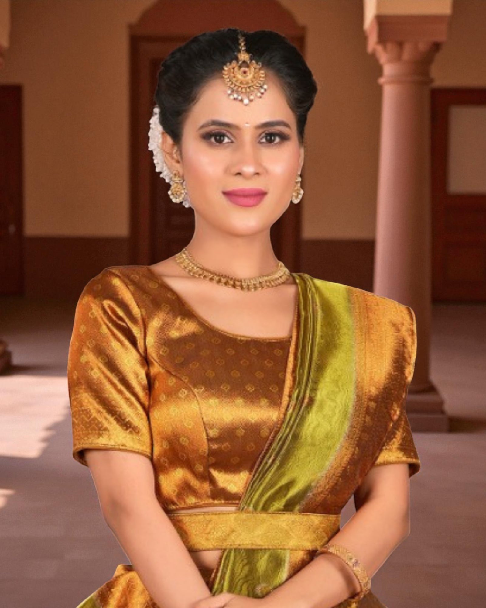 Luxurious Tissue Half Saree