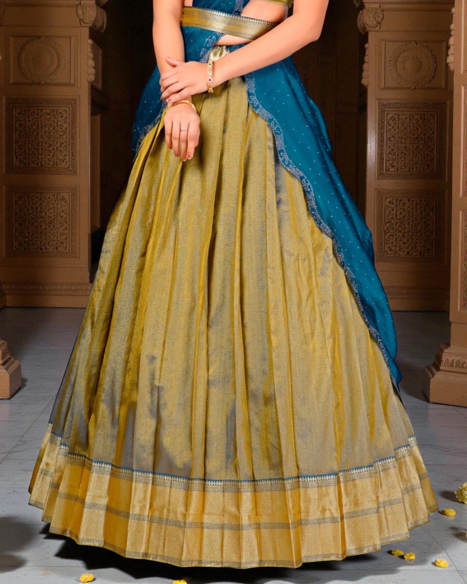 Heritage Luxurious Silk Half Saree