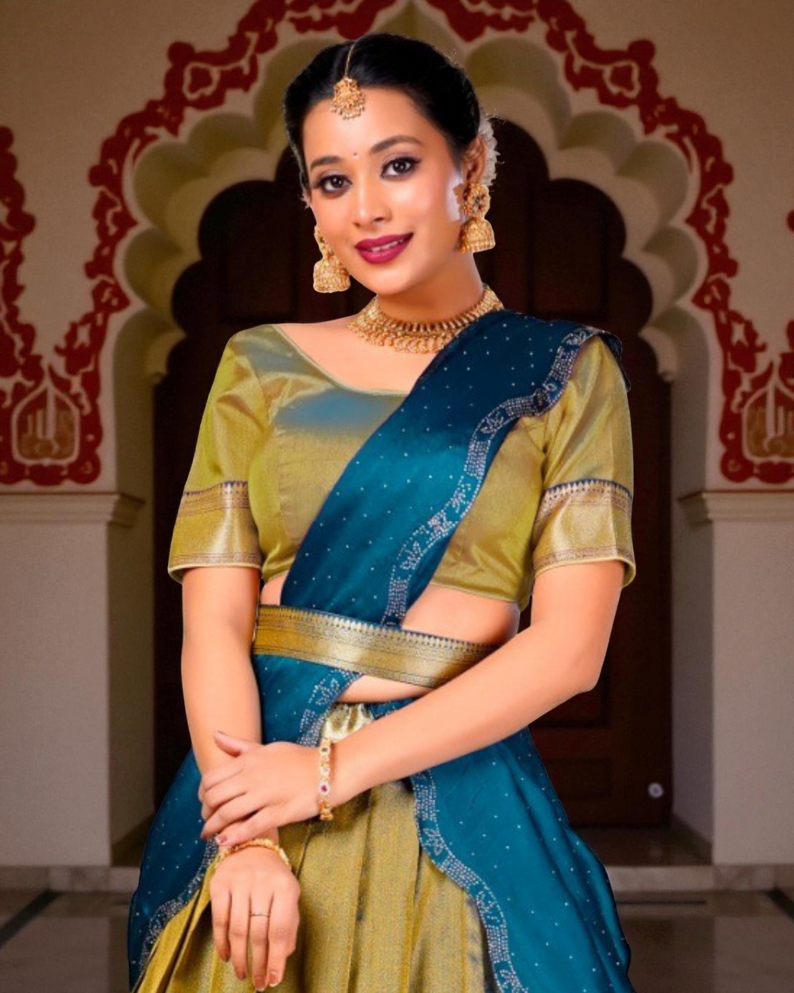 Heritage Luxurious Silk Half Saree