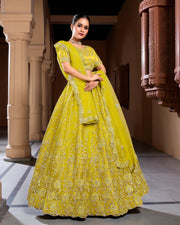 Fusion Embroidered Lehenga Set