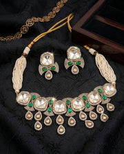 Regal Pearls Kundan Polki Choker Set