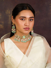 Ancestral Splendid Kundan Choker set - Dyulokha