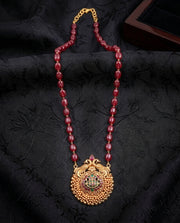 Ruby Temple Pendant Necklace
