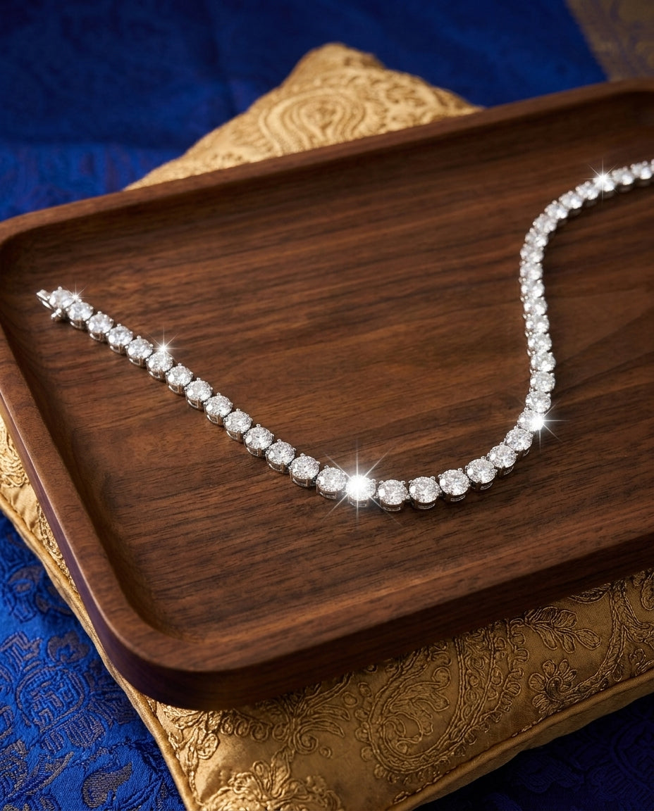 Dazzling CZ Solitaire Necklace