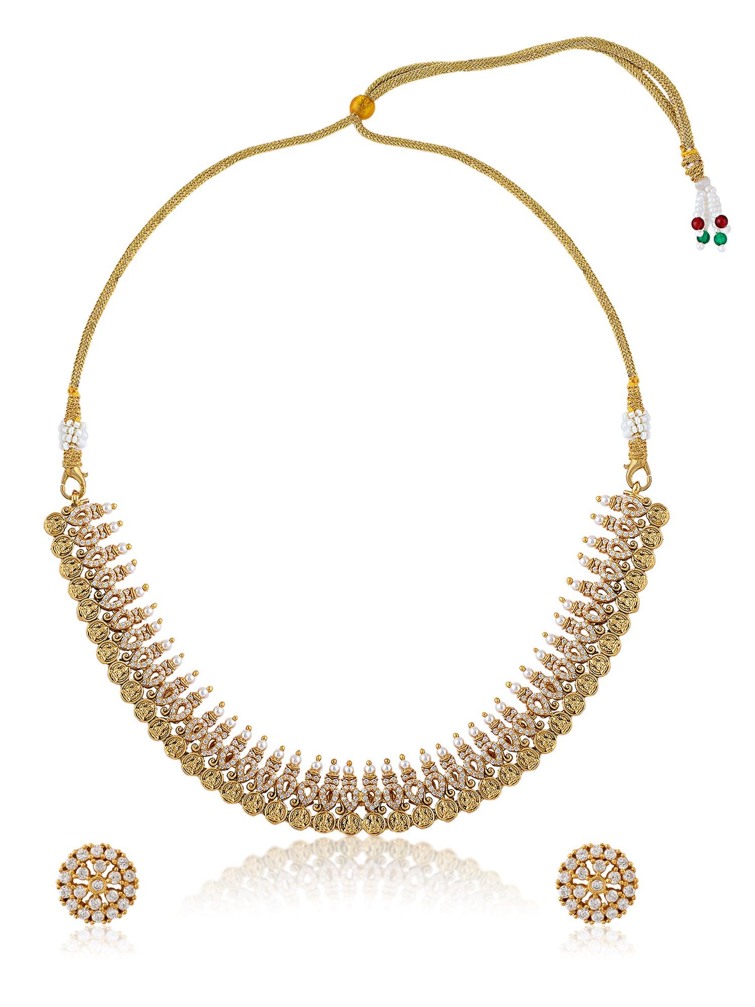 Modern Elegance Kasu Necklace Set - Dyulokha