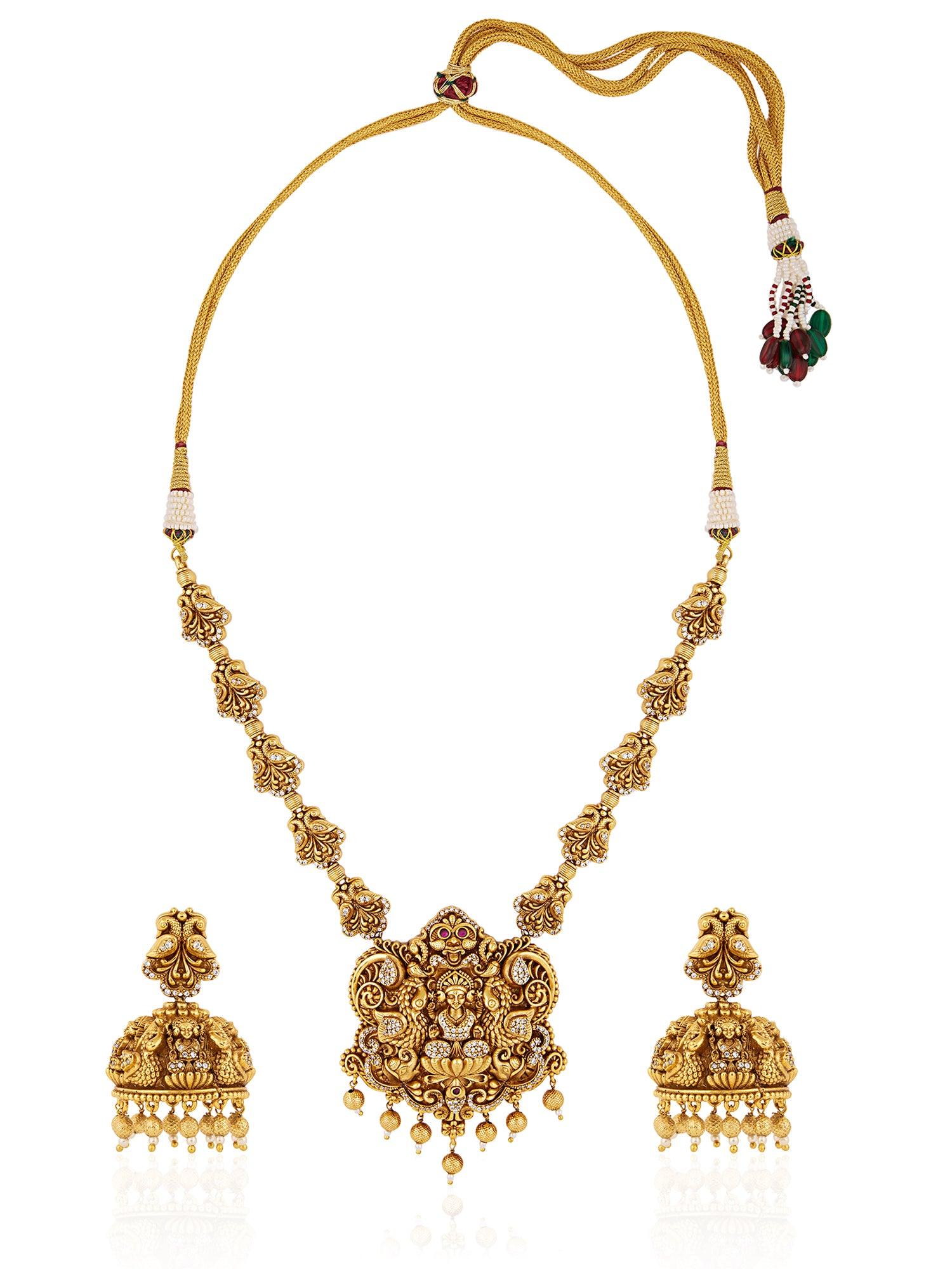 Golden Grandeur Temple Hasli Set - Dyulokha