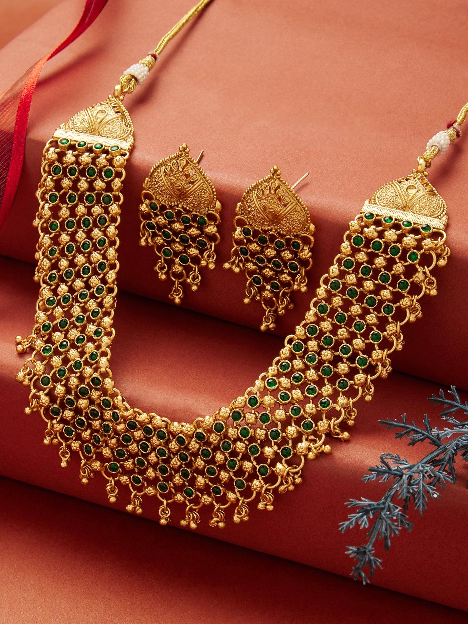 Timeless Grace Temple Necklace Set - Dyulokha