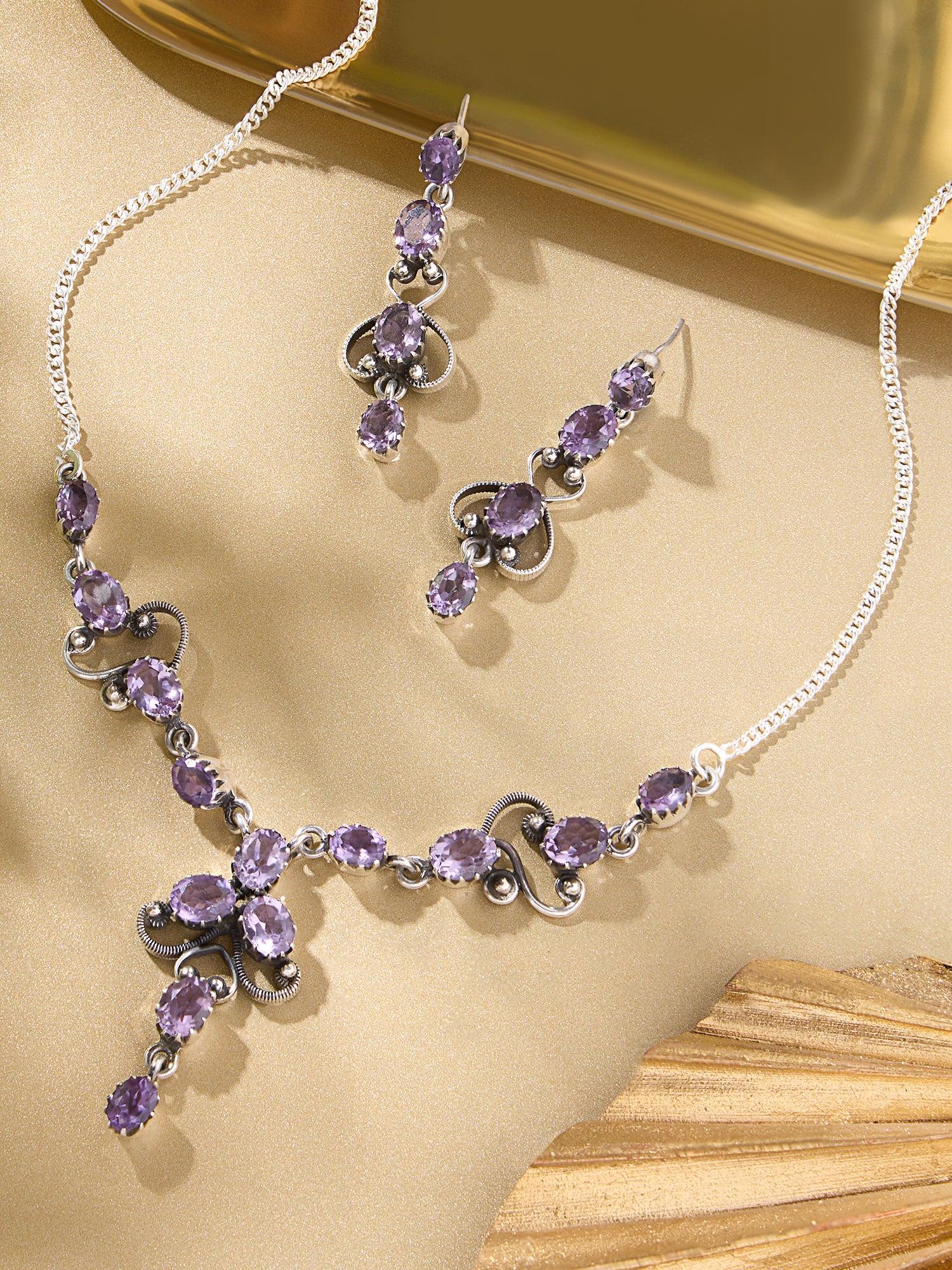 Violet Enchantment Amethyst Set - Dyulokha