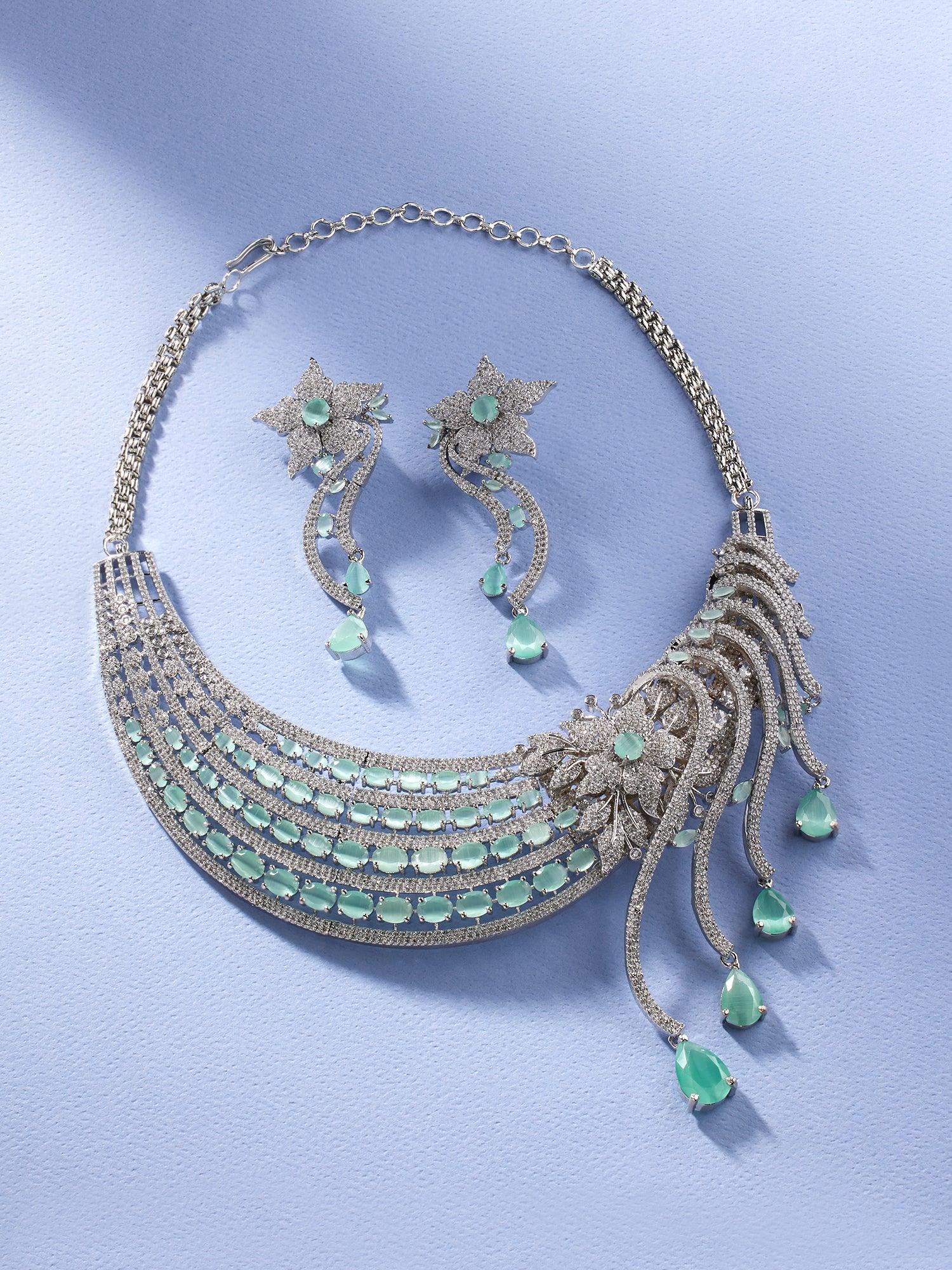 Morning Dew Tourmaline Necklace Set - Dyulokha
