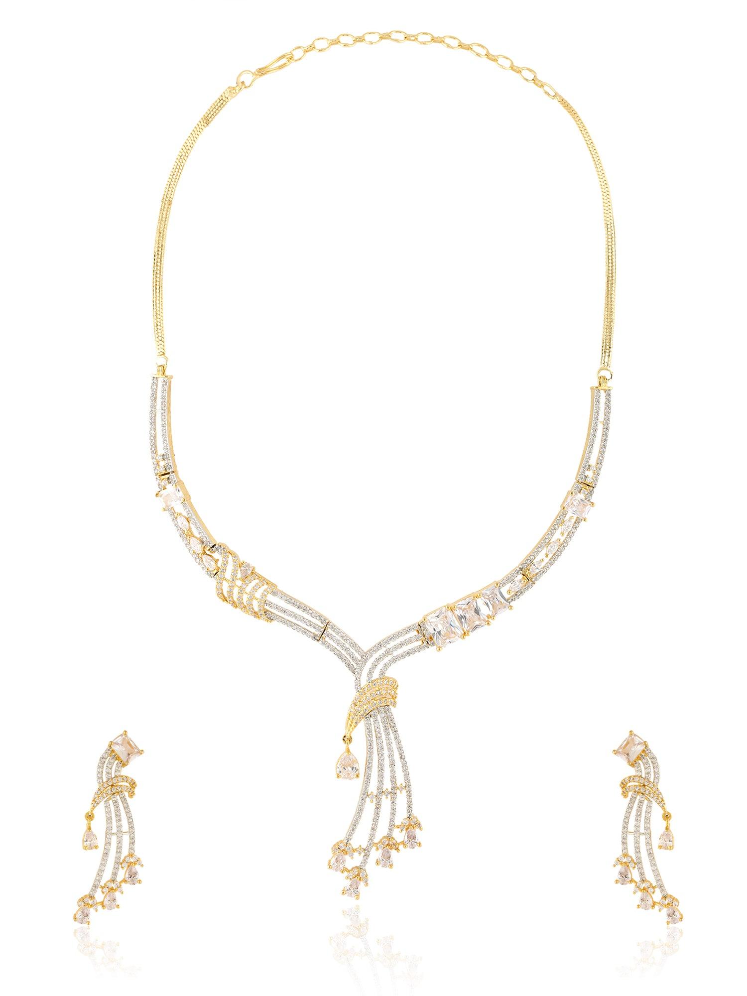 Twilight Glamour CZ Necklace set - Dyulokha