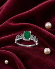 Glimmering Geometry Elegant Ring