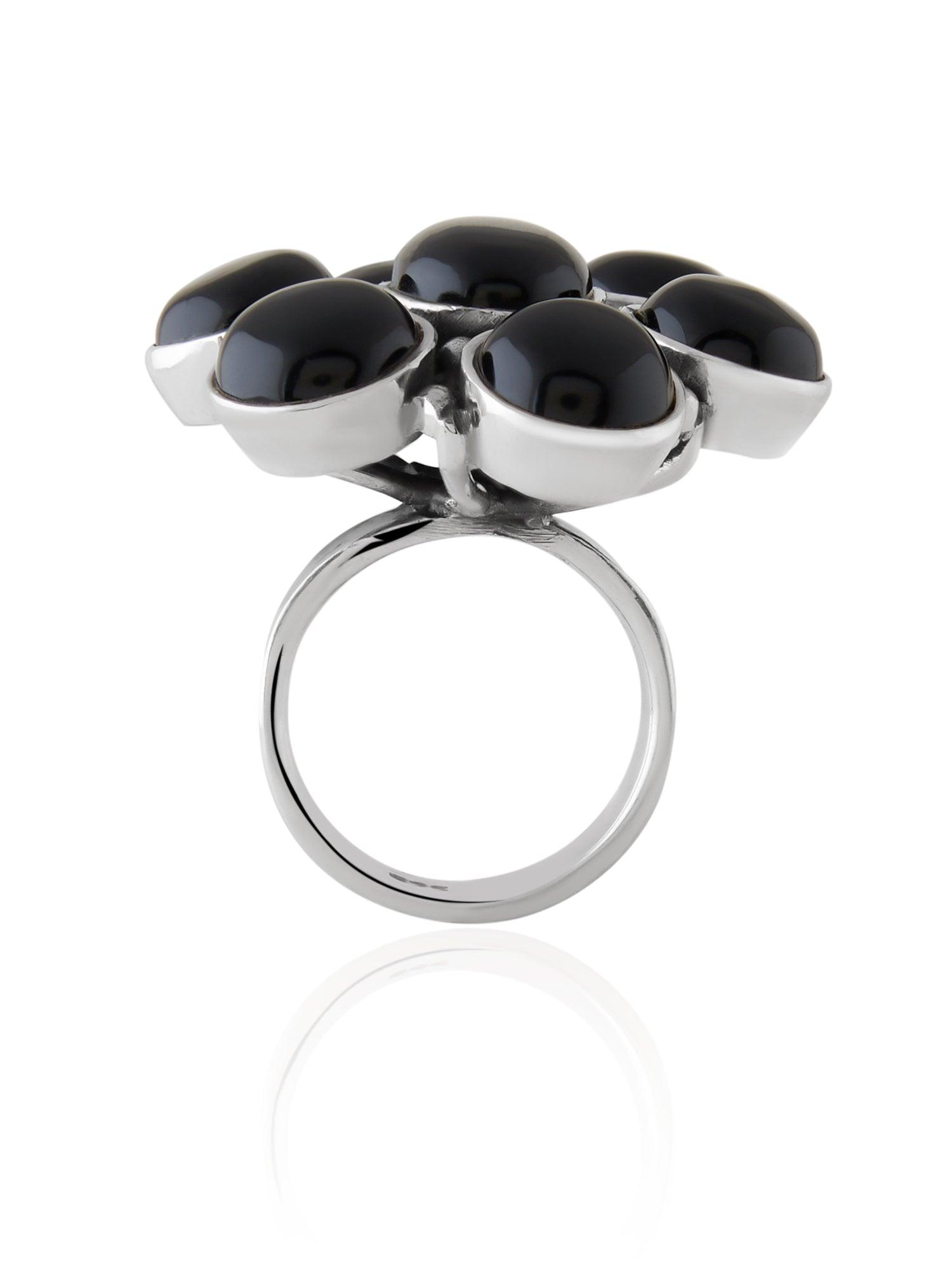 Eternal Noir Black Onyx Ring - Dyulokha