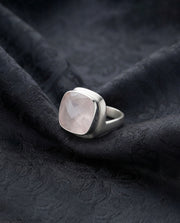 Pink Perfection Statement Rose Quartz Ring