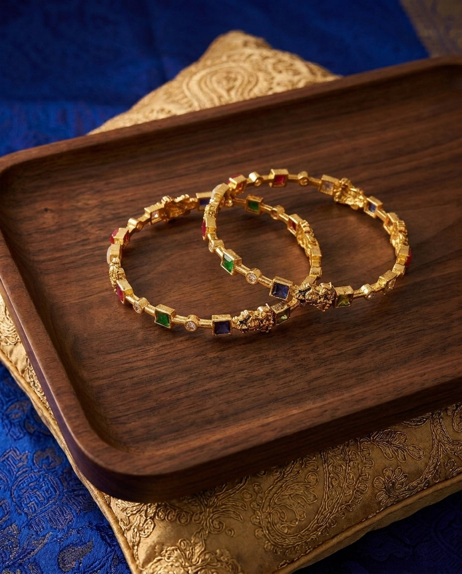 Enticing Navratan Bangles