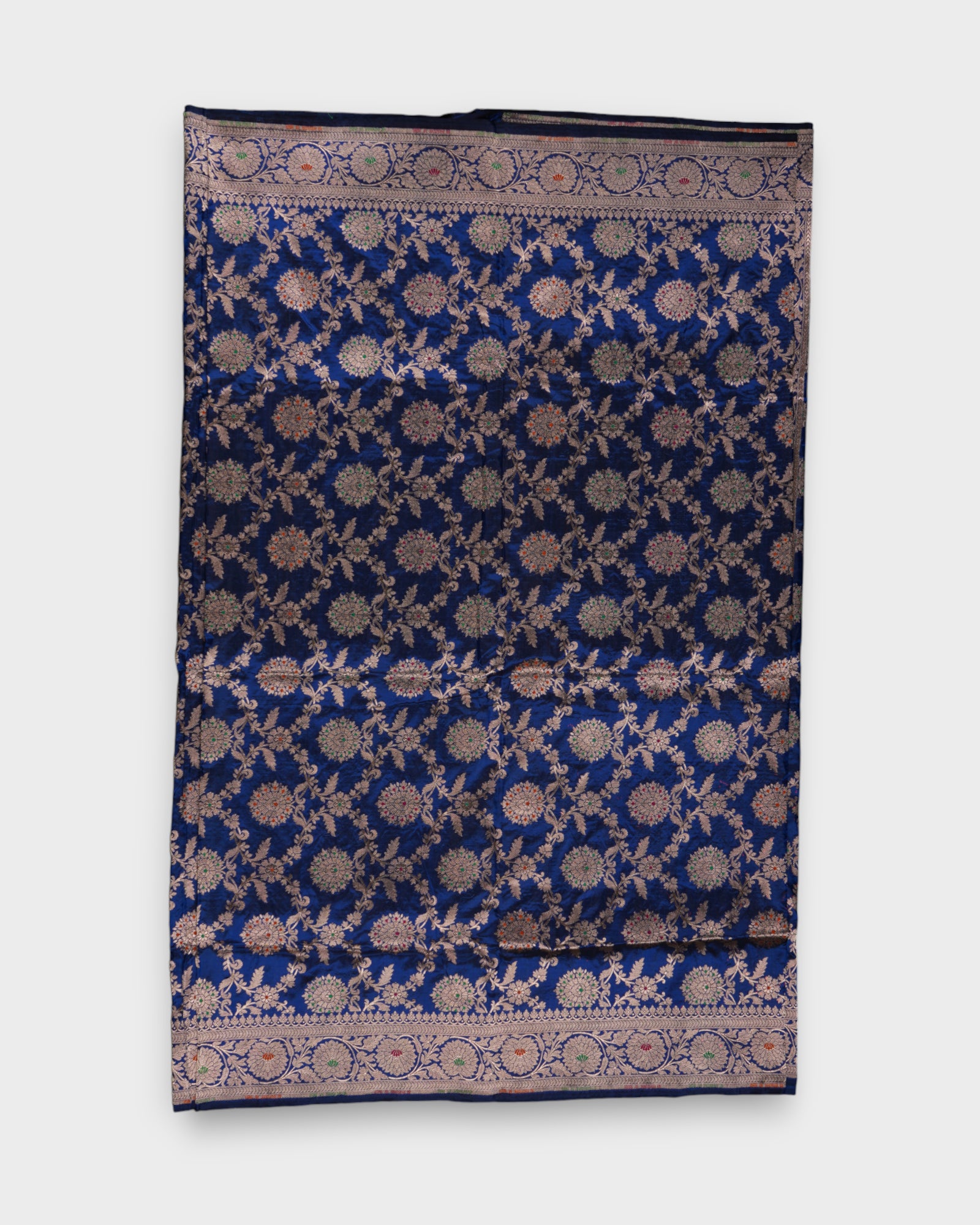 Blue Banarasi Silk Minakari Art Saree