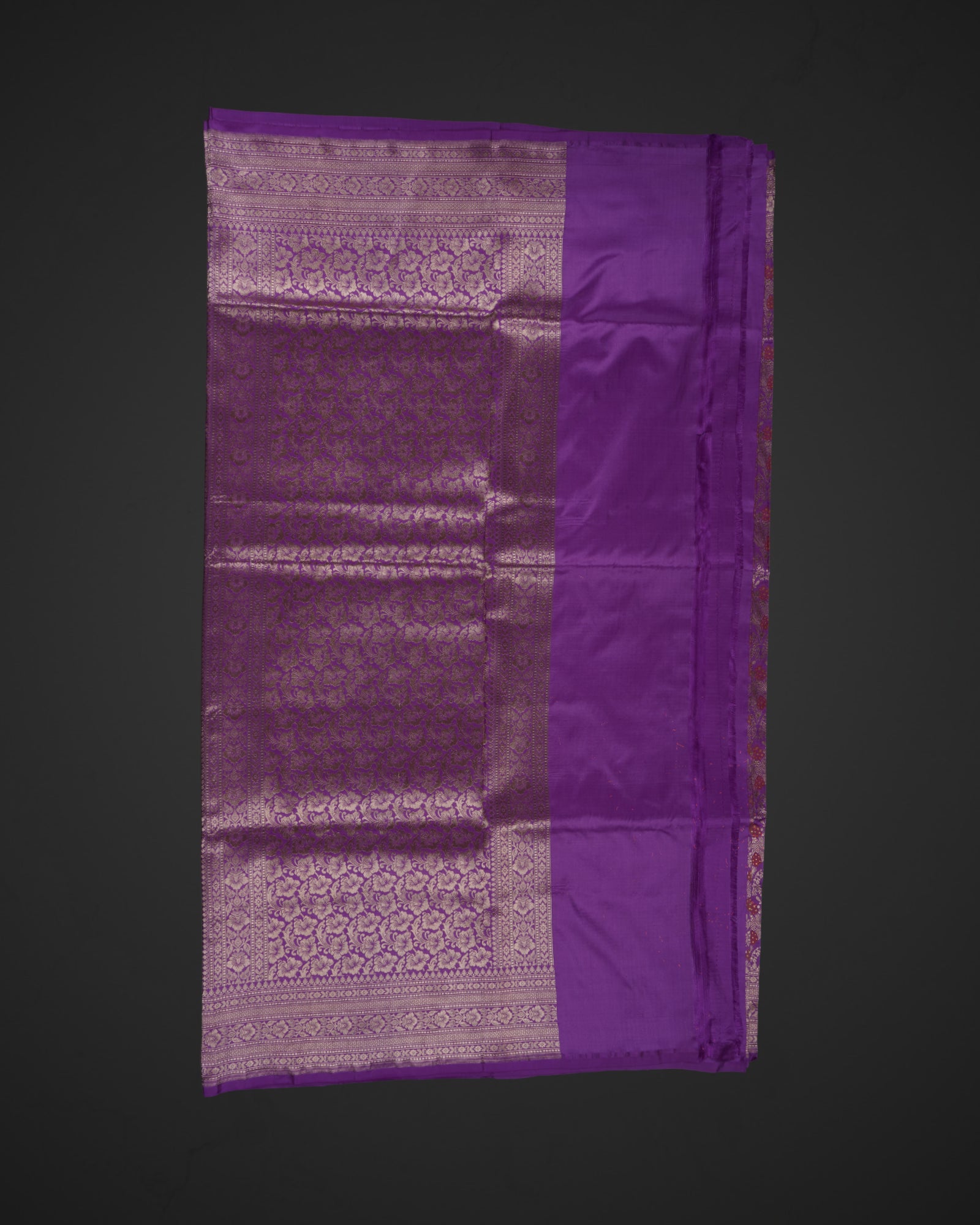 Lavender Katan Silk Minakari Banaras Saree