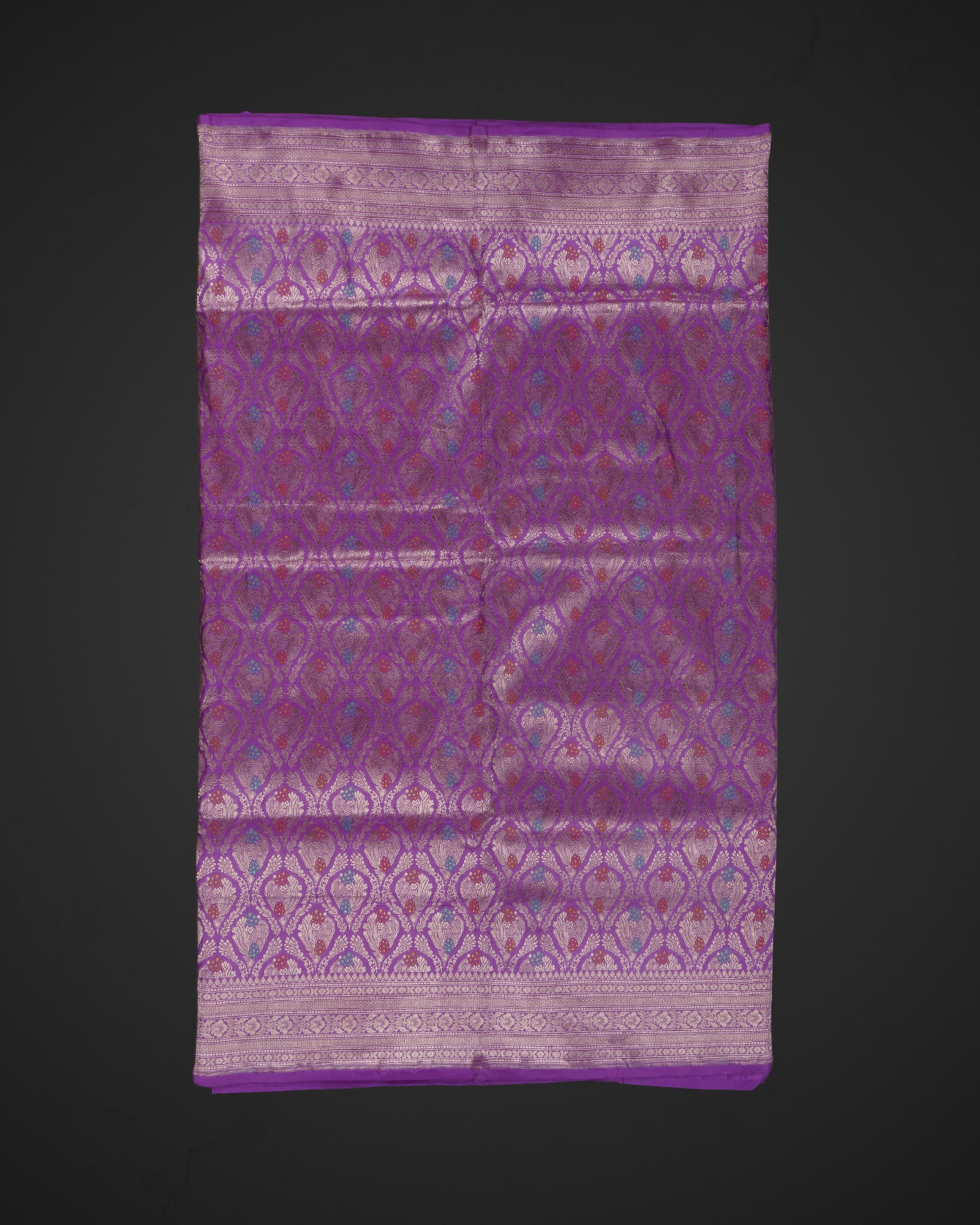 Lavender Katan Silk Minakari Banaras Saree