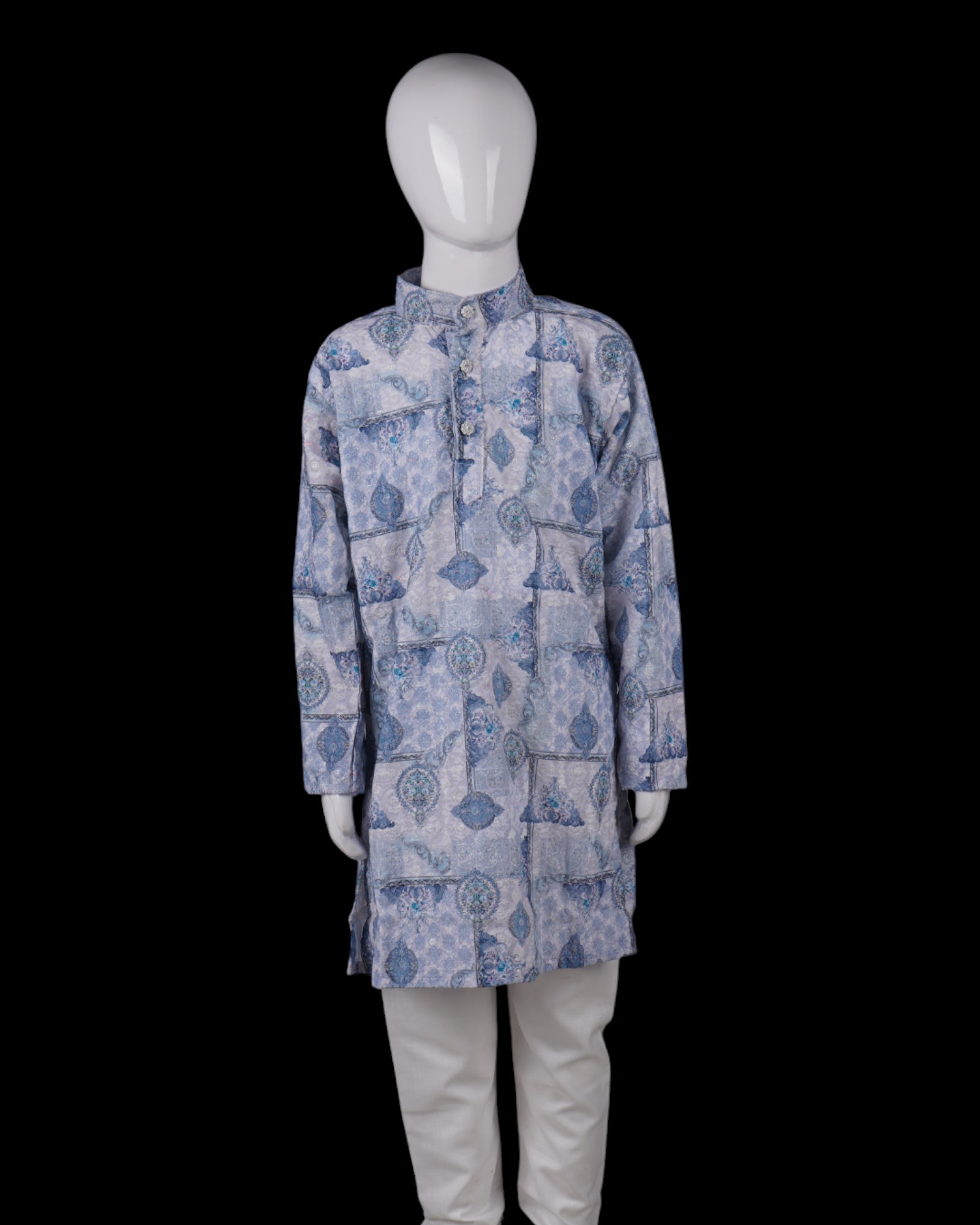 Boys Traditional Embroidered Kurta Pajama