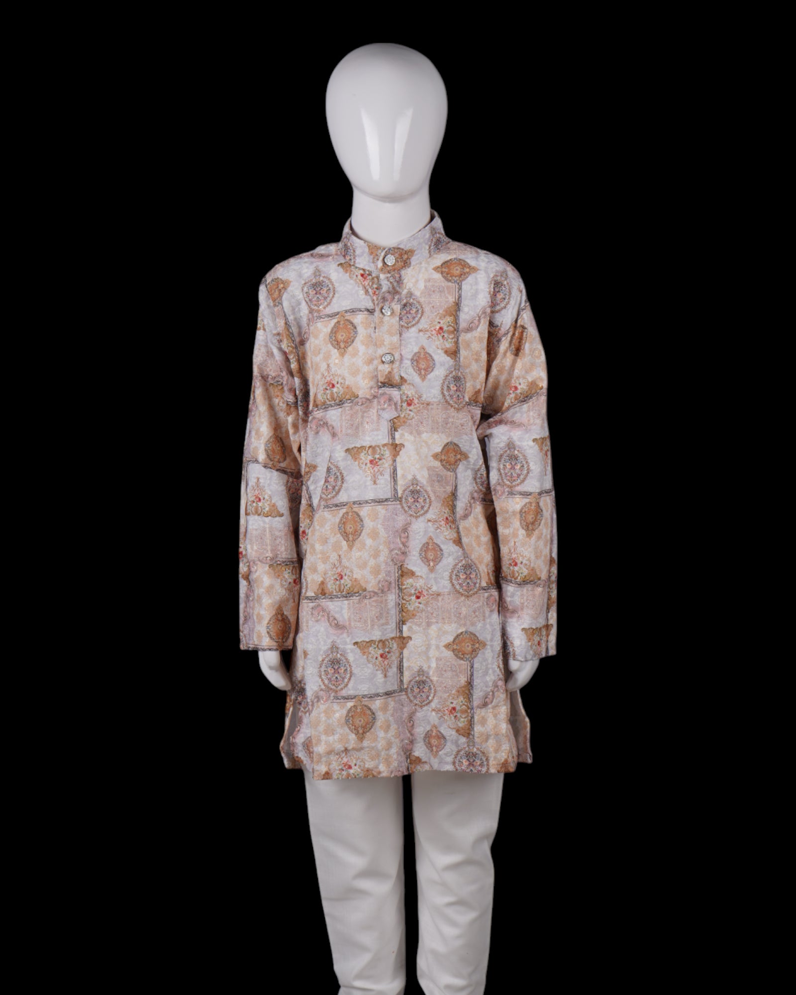 Boys Traditional Embroidered Kurta Pajama