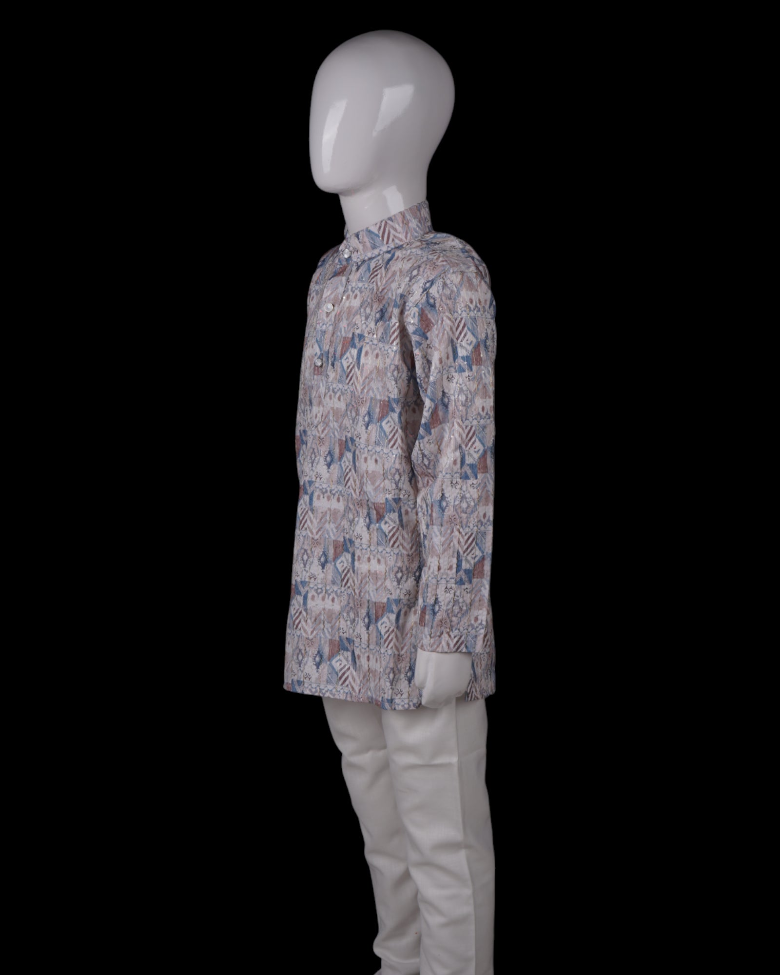 Block Print Cotton Kurta Pajama Set
