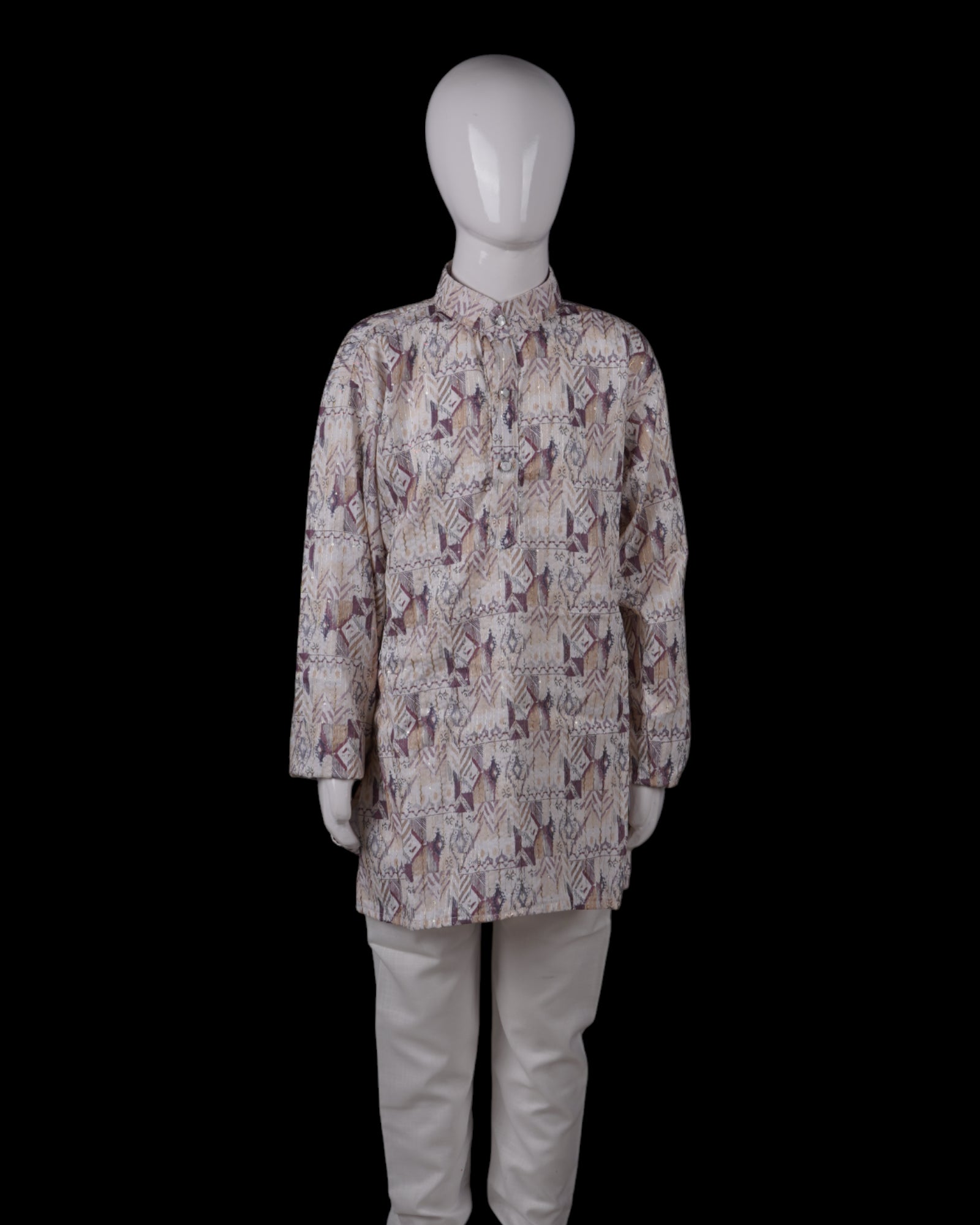 Block Print Cotton Kurta Pajama Set