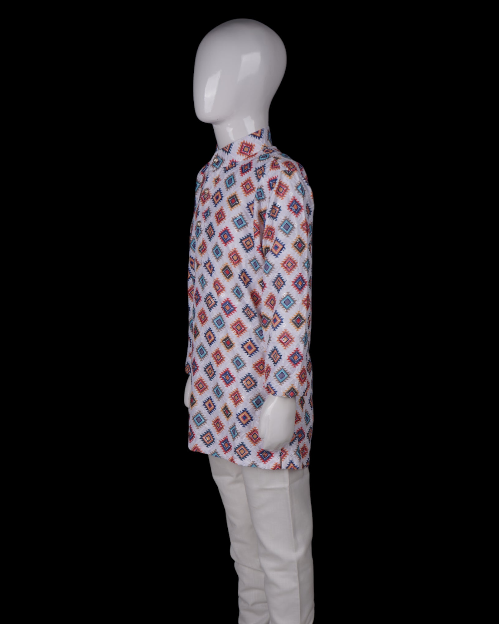 Boys Festive Embroidered Kurta Pajama Set