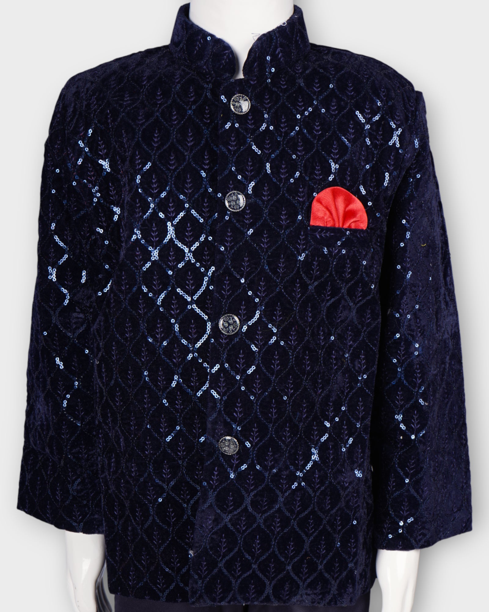 Festive Sequin Kurta Pajama Set