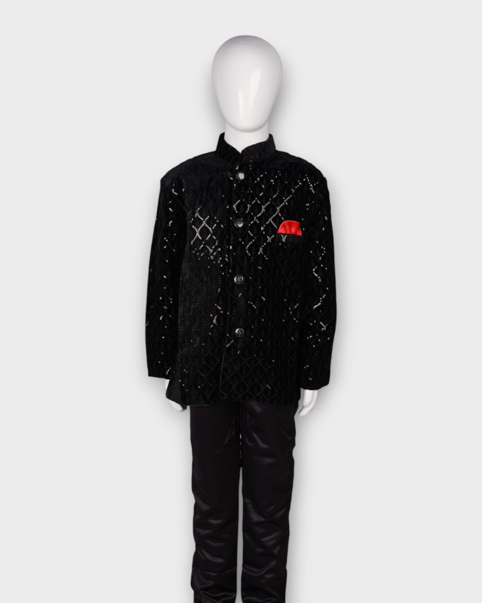 Festive Sequin Kurta Pajama Set