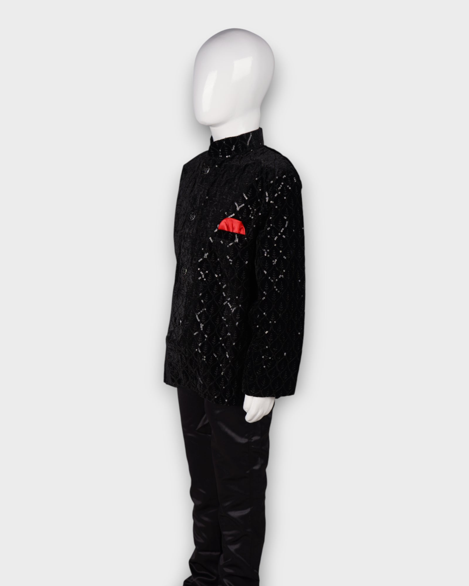 Festive Sequin Kurta Pajama Set