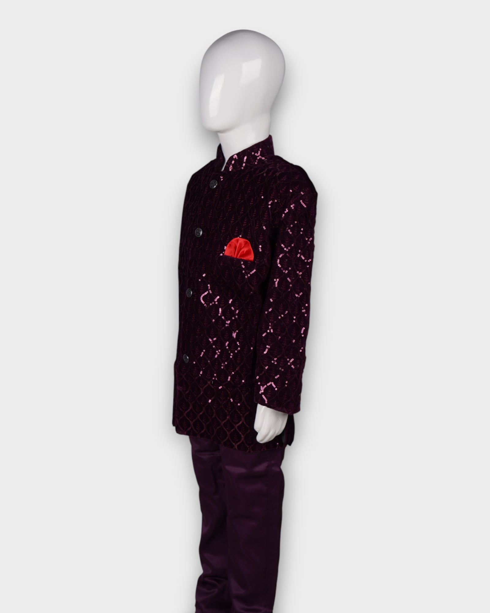 Festive Sequin Kurta Pajama Set