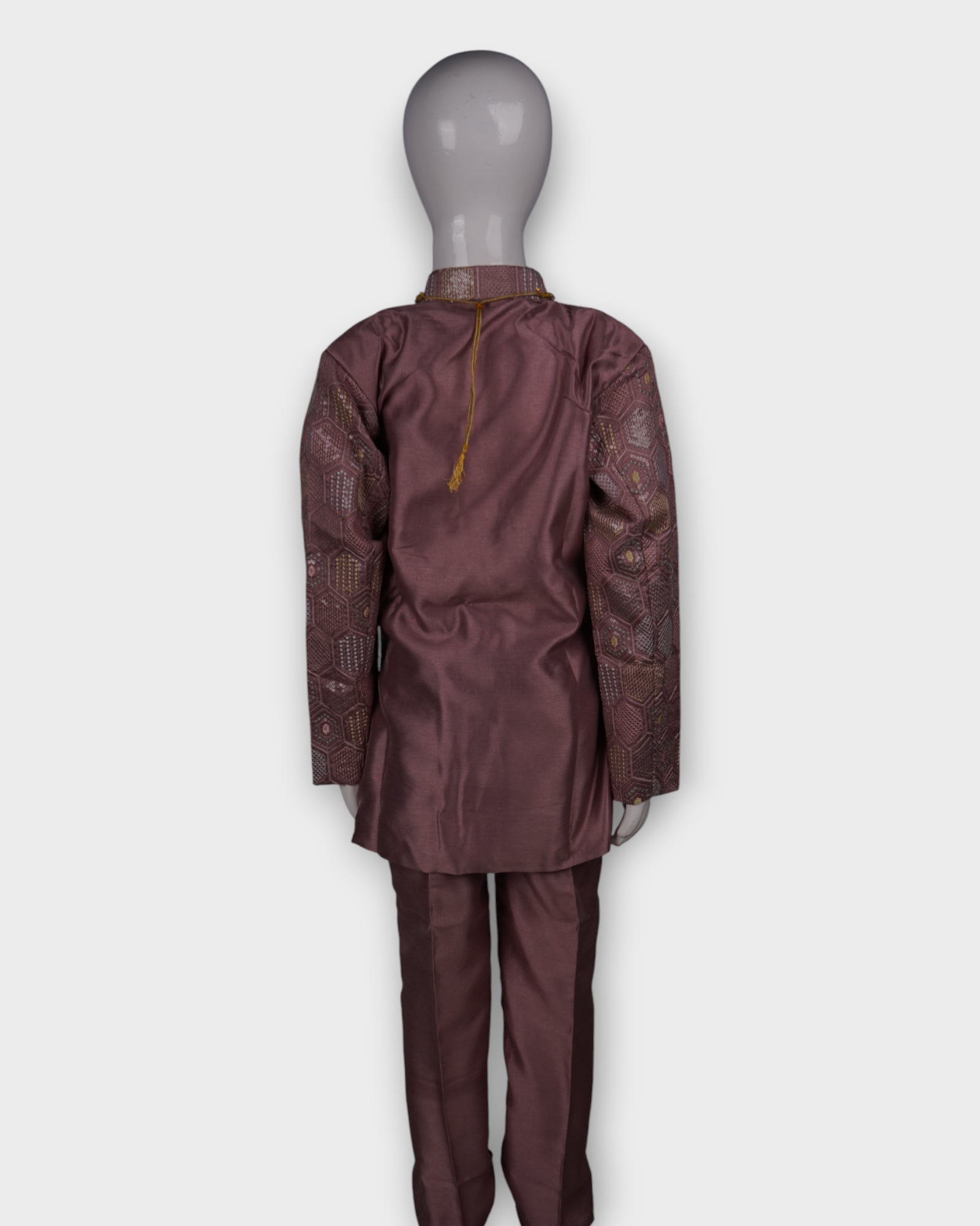 Transform your presence in this exquisite embroidered sherwani