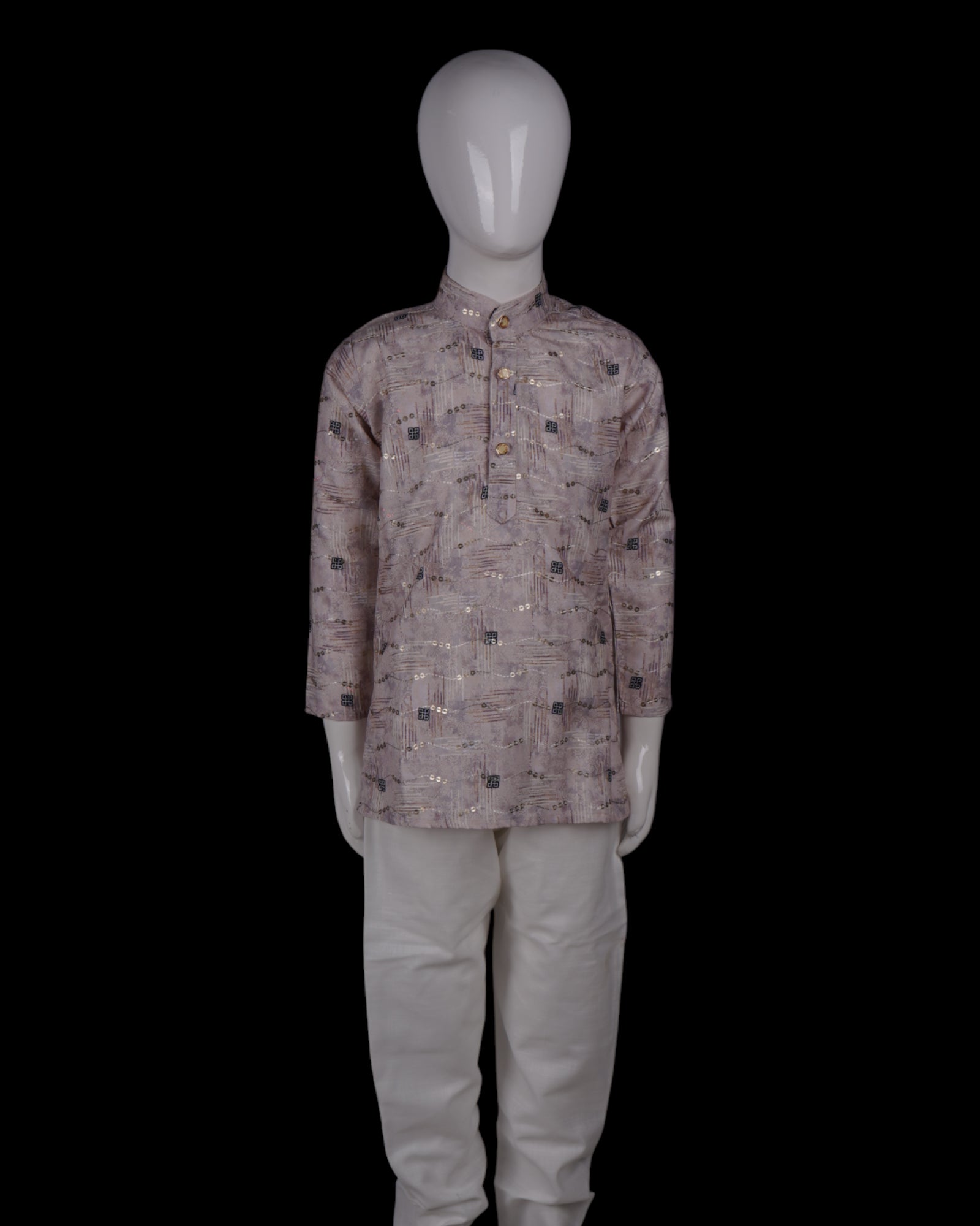 Artisan Embellished Cotton Kurta Pajama Set
