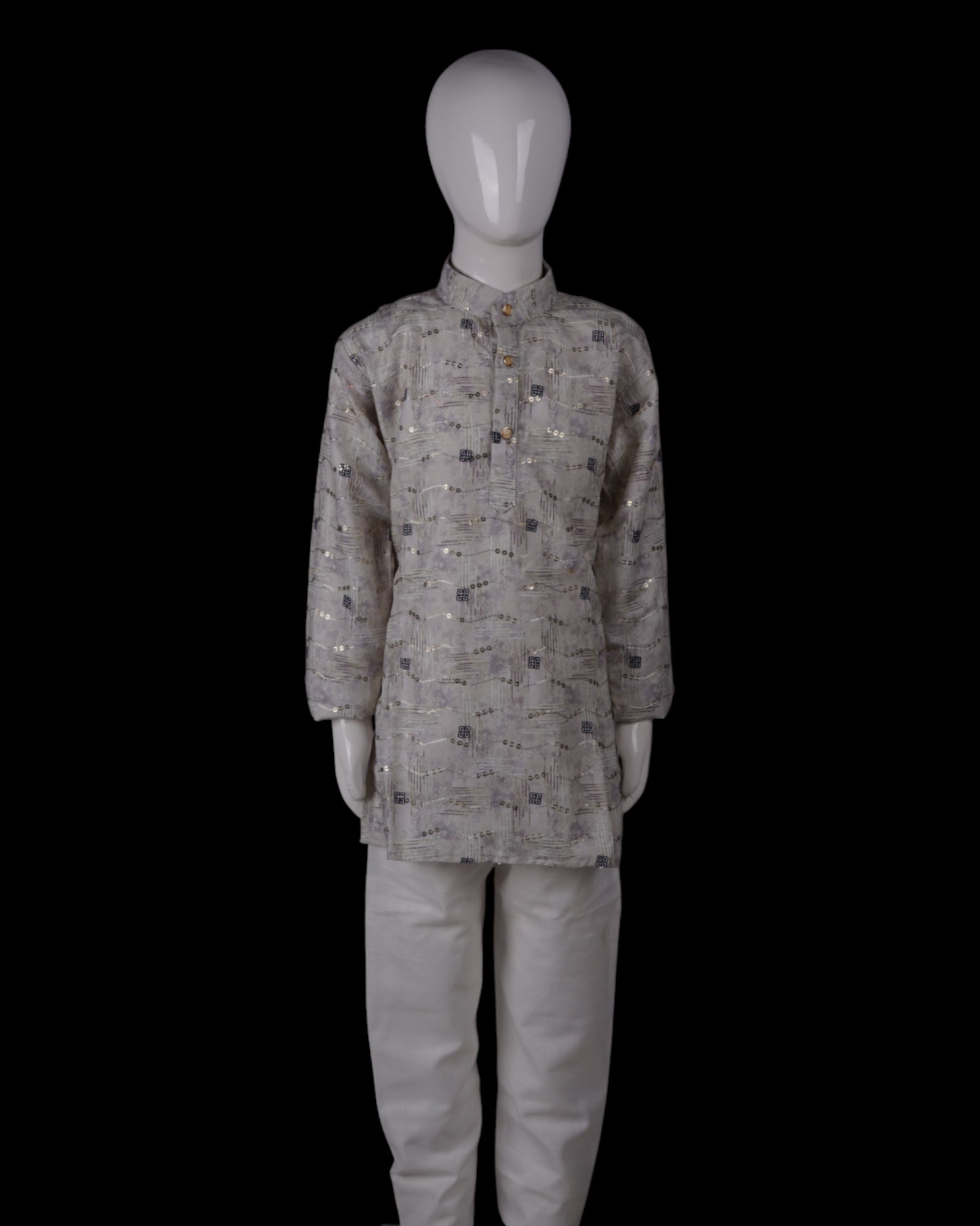 Artisan Embellished Cotton Kurta Pajama Set