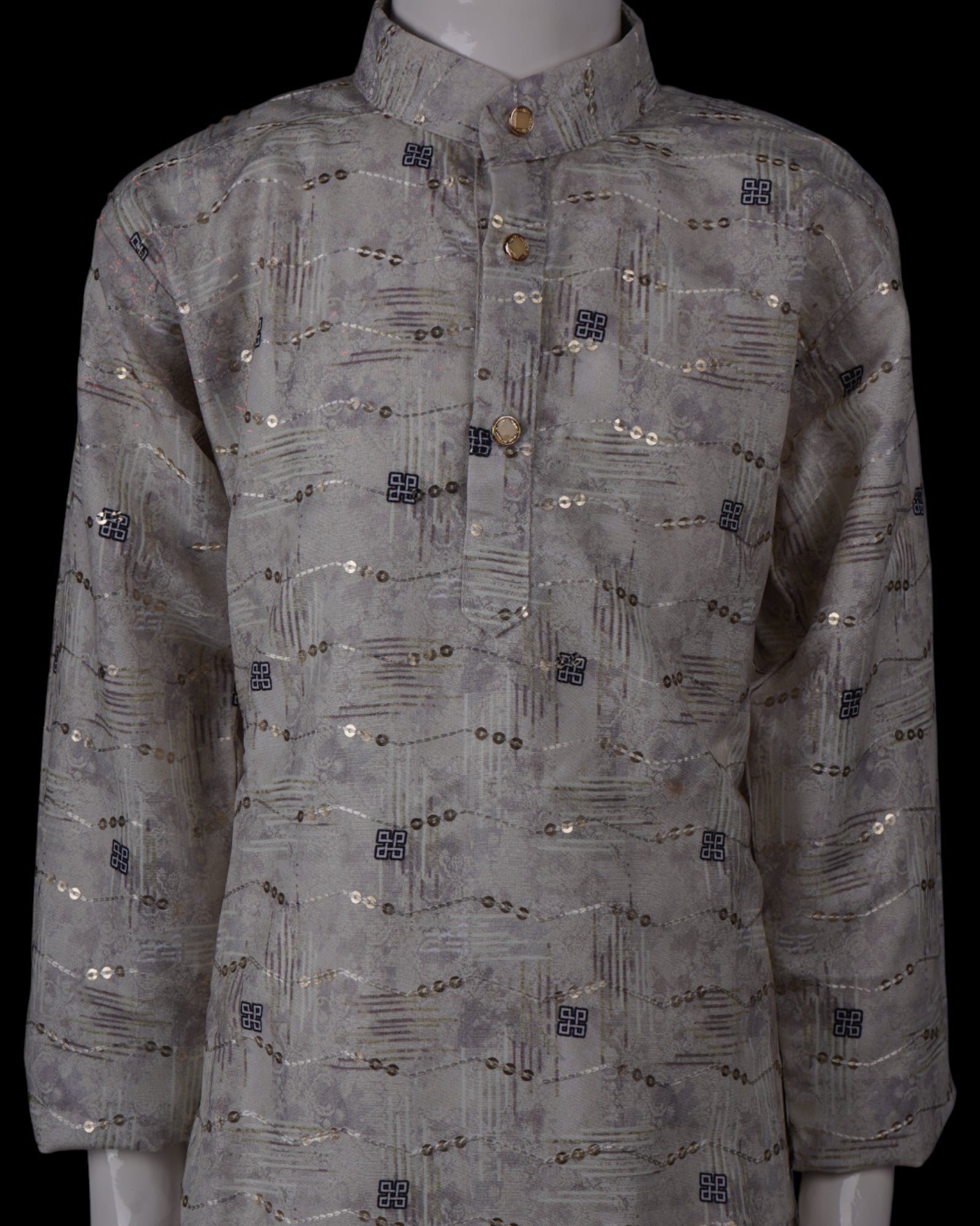 Artisan Embellished Cotton Kurta Pajama Set