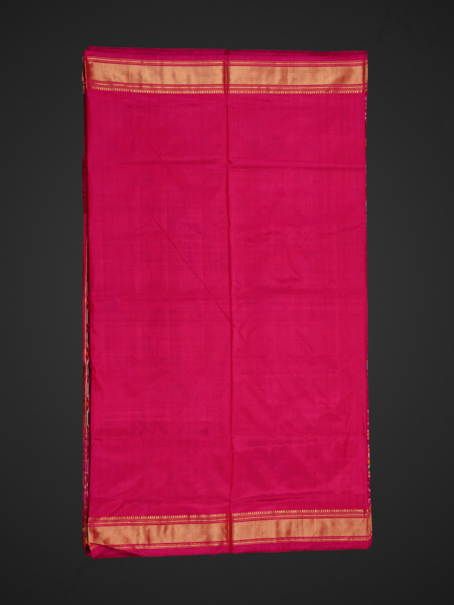 Floral Printed Pochampally Silk Saree