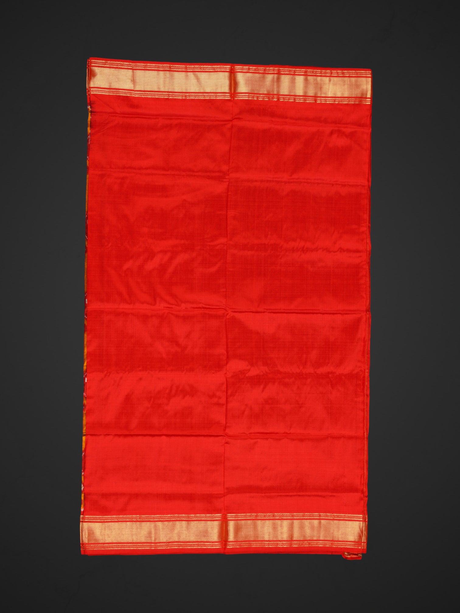 Maroon Floral Pochampally Silk Woven Saree