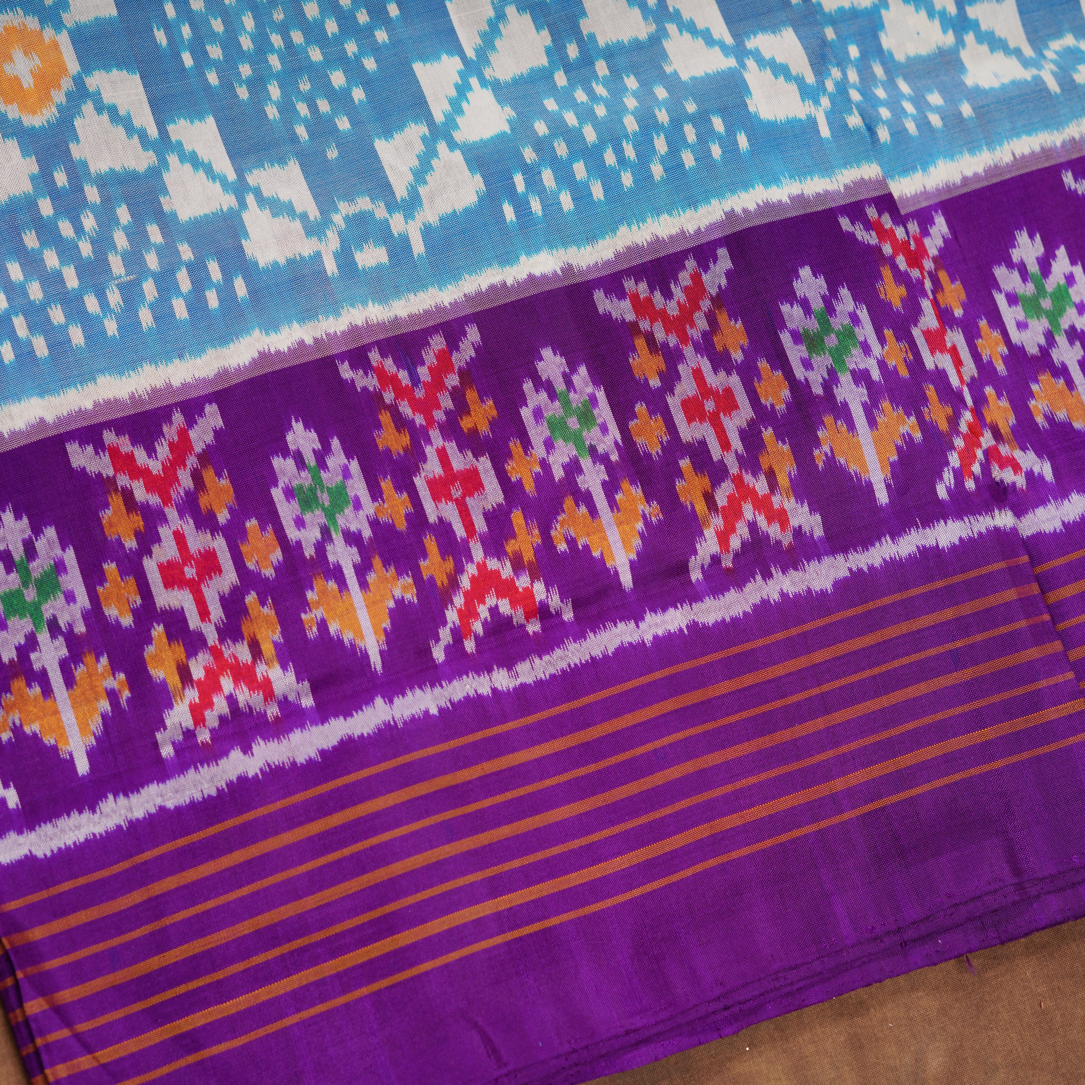 Pure Pochampally Silk Handwoven Saree