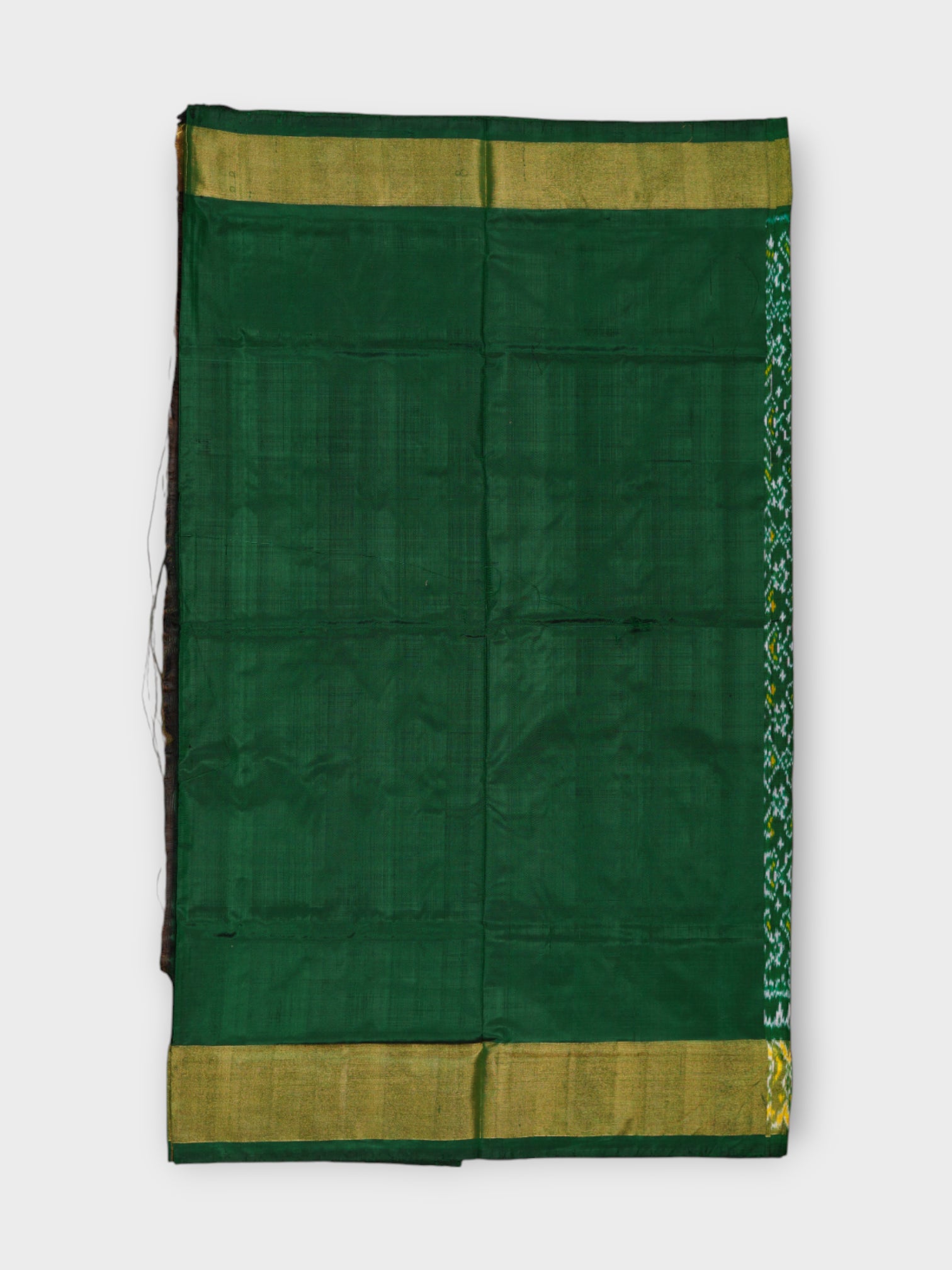 Vibrant Green Pochampally Silk Weave Saree