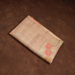 Vibrant Floral Silk Saree With Cream Blouse