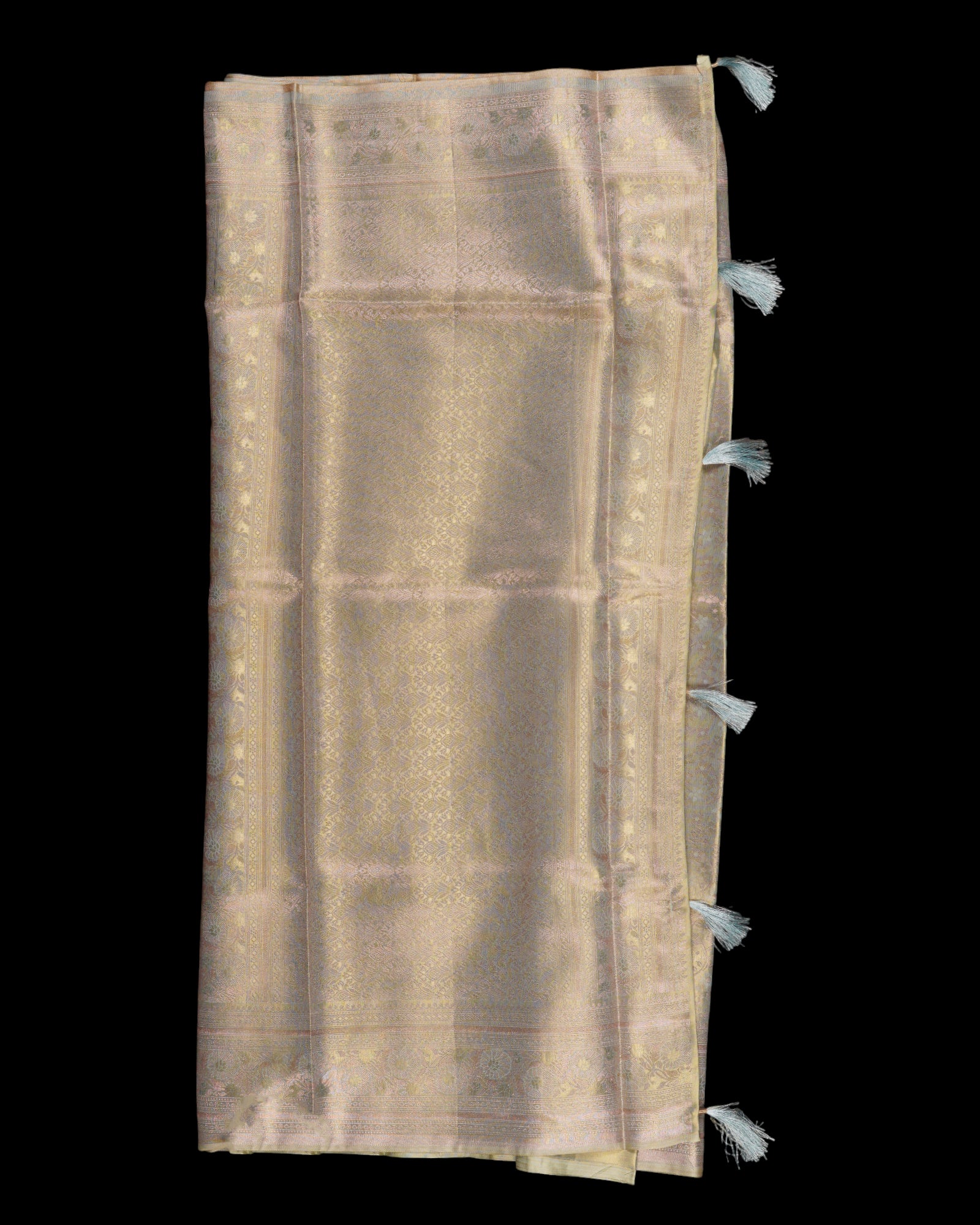 Tissue Silk Saree with Floral Splendor