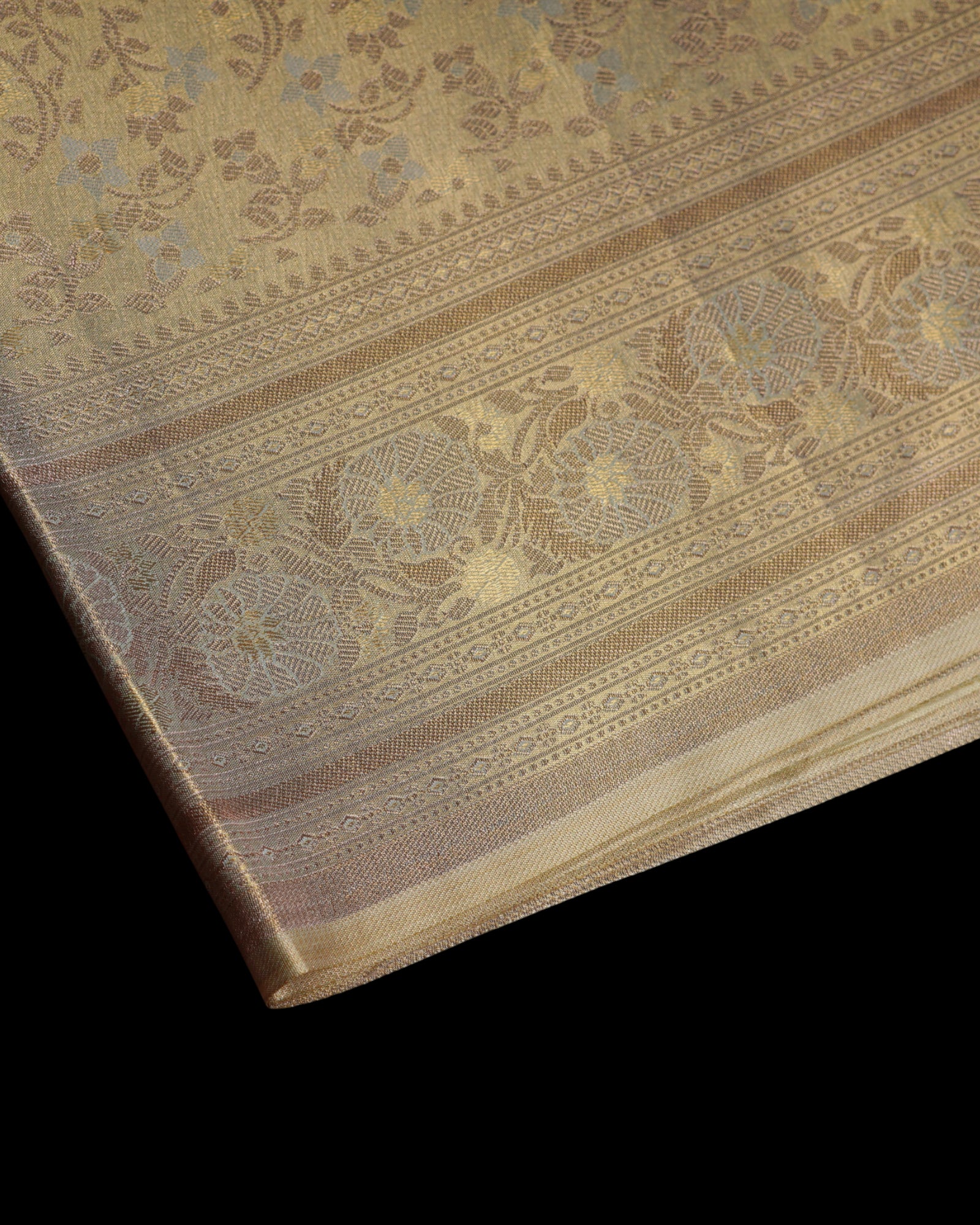 Tissue Silk Saree with Floral Splendor